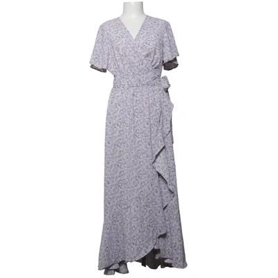Wrap dress (Purple, White, Green) from Jasmine Polyester