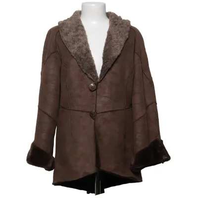 Veste en peau de mouton retournée (Marron) de Ada Gatti Acrylique, Polyester