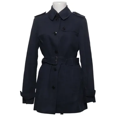 Trenchcoat (Blauw) van Tommy Hilfiger Acetaat, Katoen, Leer, Polyester