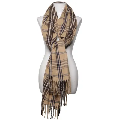 Sjaal (Beige, Zwart) van Gina Tricot Acryl, Polyester, Viscose