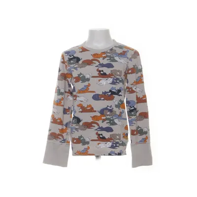 Långärmad t-shirt (Beige, Blå, Brun, Grå) från Polarn O. Pyret Elastan, Ekologisk bomull