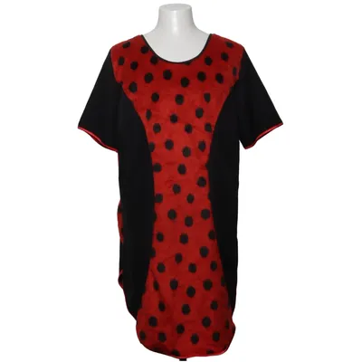 Jurk (Zwart, Rood) van Fries Acryl, Polyester