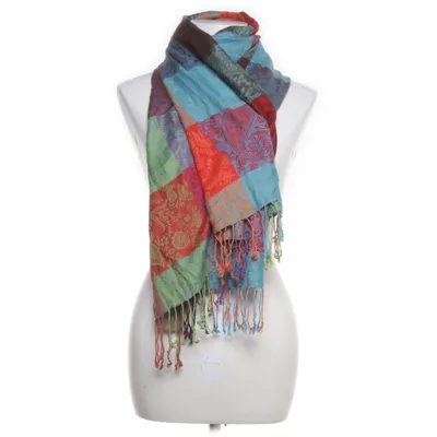 Sjal (Rød, Flerfarvet) fra Pashmina Silke