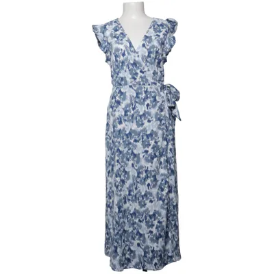 Slå-om-kjole (Blå, Hvid) fra VILA Genanvendt polyester
