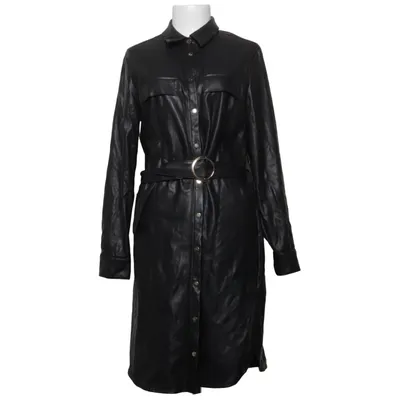 Shirt dress (Black) from Mohito Polyurethane
