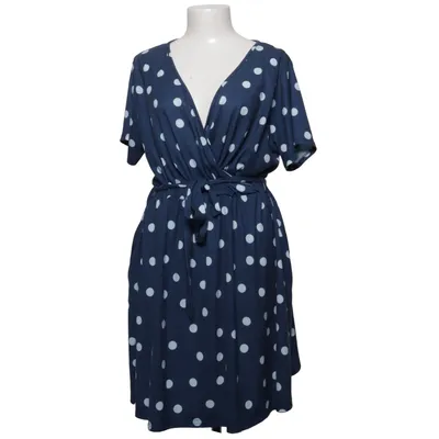 Robe portefeuille (Bleu, Blanc) de Pink Clove Élasthane, Polyester
