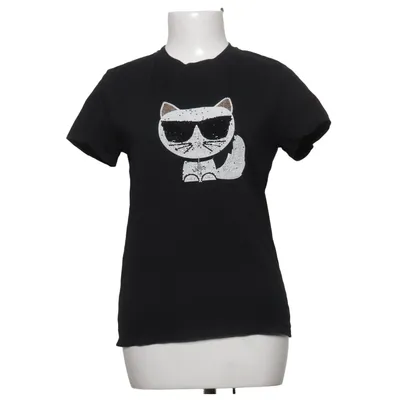 T-shirt (Schwarz) von Karl Lagerfeld Bio-Baumwolle