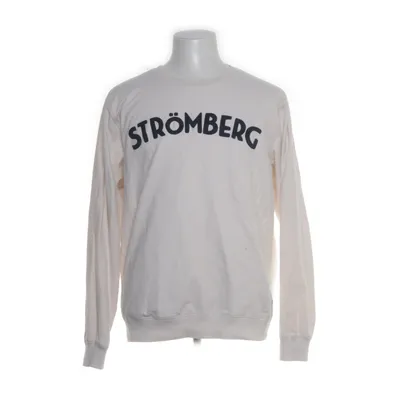 Collegetröja (Vit) från Strömberg Bomull, Polyester