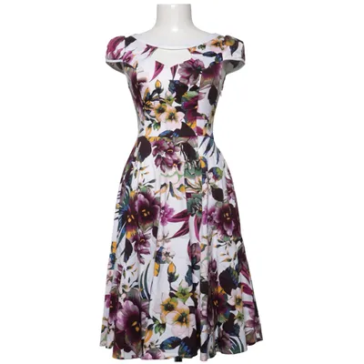 Kleid (Weiß, Mehrfarbig) von Hearts & Roses Baumwolle, Elasthan