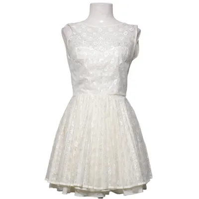 Cocktailjurk (Wit) van Jones + Jones Katoen, Polyester