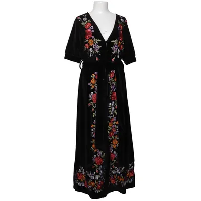 Maxikjole (Sort, Flerfarvet) fra ASOS Elastan, Polyester, Viscose