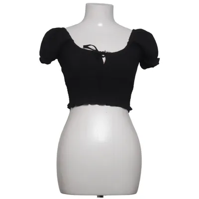 Crop top (Sort) fra Divided by H&M Elastan, Polyester