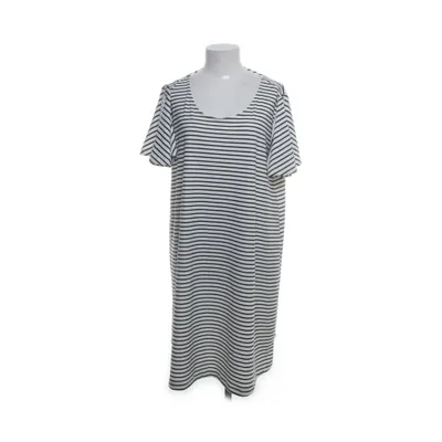 Kjole (Hvid, Blå) fra Mango Basics Polyester, Elastan