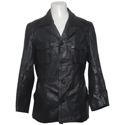 Leather jacket (Black) from Malungs Butikerna Leather