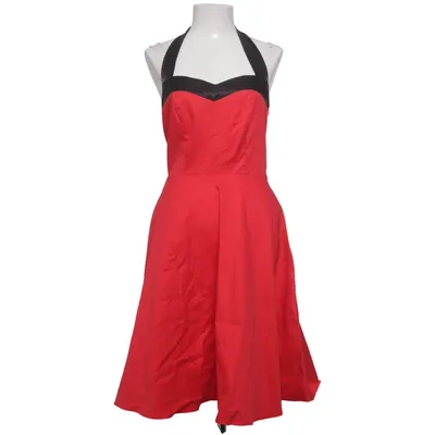 Jurk (Rood, Zwart) van Dress Tells Katoen, Elastaan
