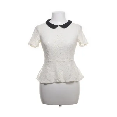 Peplumtopp (Beige, Svart) från H&M Bomull, Polyamid