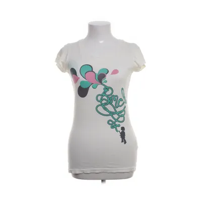 T-shirt (White, Multicolored) from Bench Cotton, Viscose
