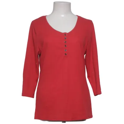 Henley shirt (Rood) van Tippy Katoen, Polyester