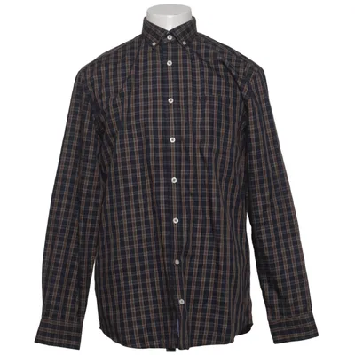 Businesshemd (Braun, Blau) von Pre End Baumwolle, Polyester