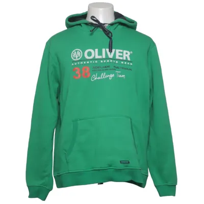 Capuchon sweater (Groen) van Oliver Katoen, Polyester