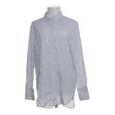 Shirt (Wit, Blauw) van H&M Conscious Katoen, Zijde