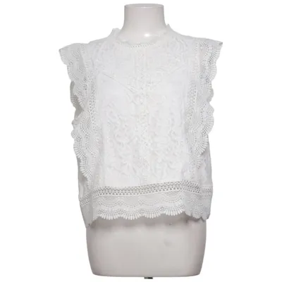 Top (White) from ONLY Blue Denim Cotton, Lyocell, Polyamide, Viscose