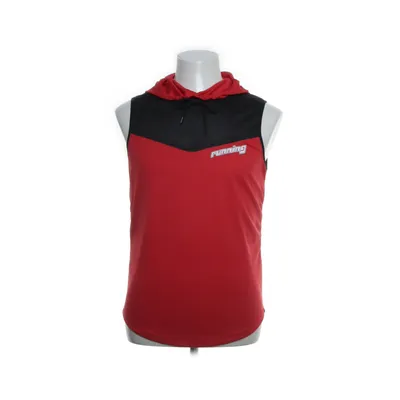 Kortärmad huvtröja (Röd, Svart) från Running Polyester