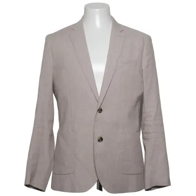 Blazer (Beige) from H&M Modern Classic Linen, Polyester, Viscose, Elastane