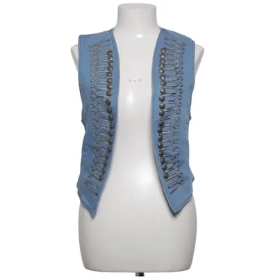 Denim vest (Blue) from Free People Cotton, Elastane