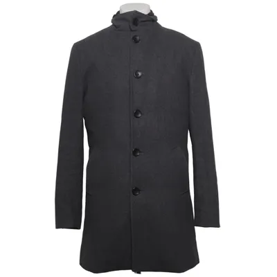 Coat (Gray) from Bruun & Stengade Polyamide, Polyester, Wool