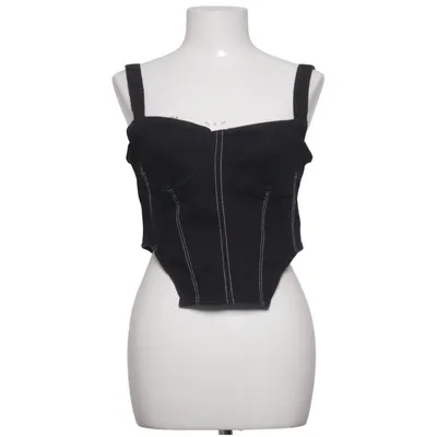 Crop top (Svart) från Zara Bomull, Elastan, Polyester