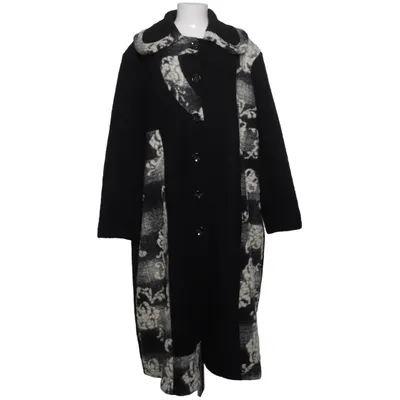 Manteau (Noir, Blanc) de Les Freres Polyester, Laine