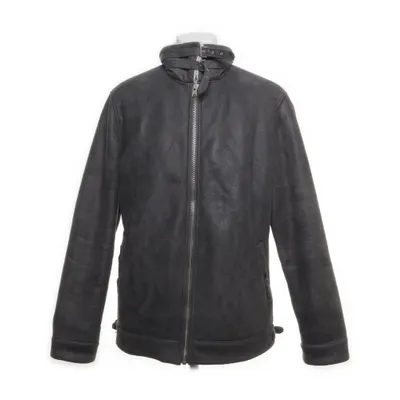 Shearling jacket (Gray, White) from Rockerbox Polyester