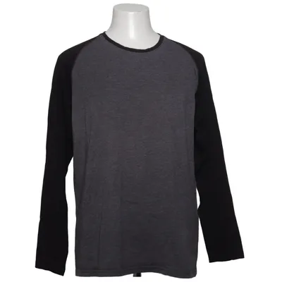Långärmad t-shirt (Grå, Svart) från Workwear Bomull, Polyester