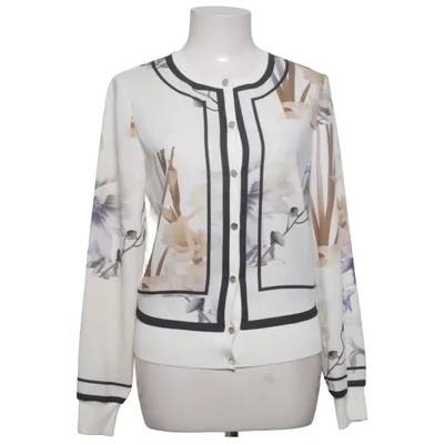 Strickjacke (Weiß, Mehrfarbig) von Ted Baker Elasthan, Polyamid, Polyester, Viskose