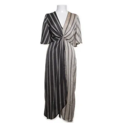Maxi dress (Beige, Black) from Mango Suit Polyester