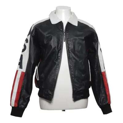 Veste en cuir (Noir, Rouge, Blanc) de Michael Hoban Acétate, Acrylique, Cuir, Polyamide, Polyester