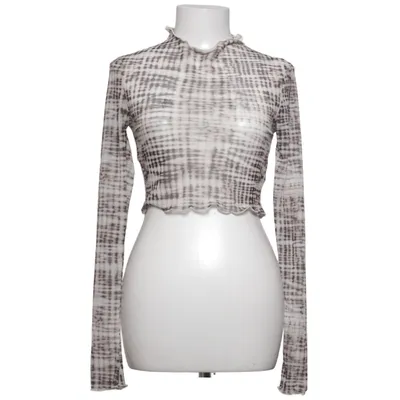 Top (Mesh Cropped Ls Top) fra NLY One Elastan, Polyester
