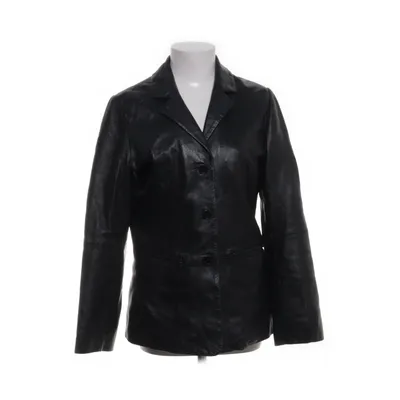 Läderkavaj (Svart) från Canda C&A Polyester, Skinn