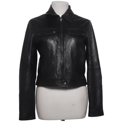 Leather jacket (Black) from Pennyblack Cotton, Elastane, Leather