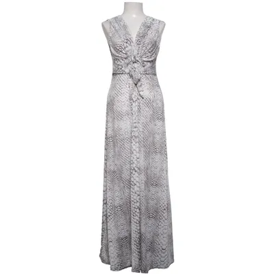 Robe longue (Gris, Blanc) de Trois Ka Élasthane, Polyester