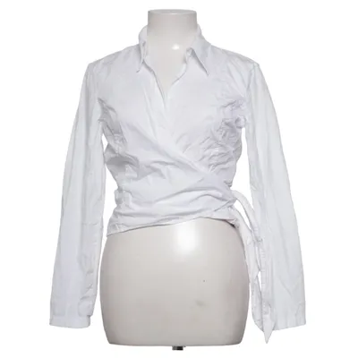 Wrap blouse (White) from Mara Manzona Cotton