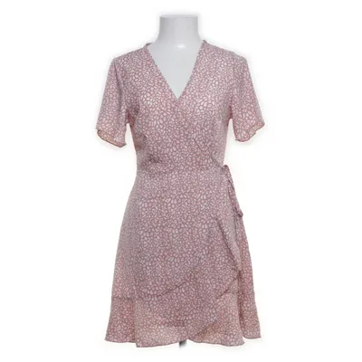 Omlottklänning (Rosa, Vit) från Shein Polyester