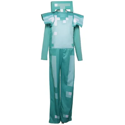 Fancy dress (Green, White) from Minecraft Polyester, Polyurethane