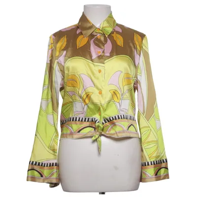 Bluse (Gul, Grøn, Brun, Flerfarvet) fra Zara Polyester
