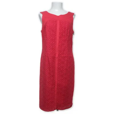 Dress (Red) from Adrianna Papell Cotton, Elastane, Linen, Polyamide, Viscose
