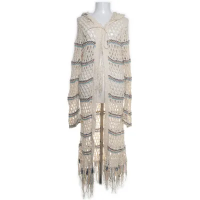 Cardigan (Beige, Multicolored) from Free People Acrylic, Cotton