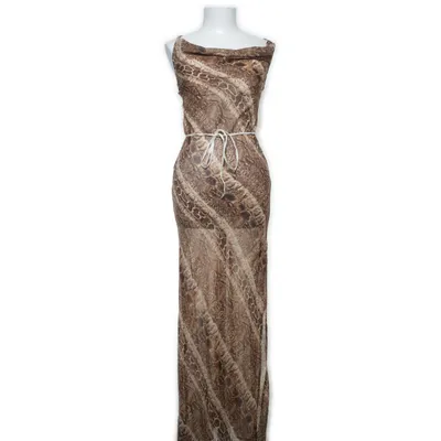 Strandklänning (Brun, Beige) från Shein Polyester