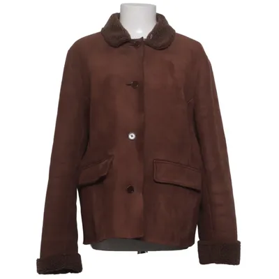 Shearlingjacka (Brun) från Lands' End Akryl, Polyester