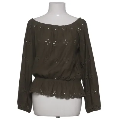 Blouse (Groen) van H&M Katoen, Polyester, Elastaan